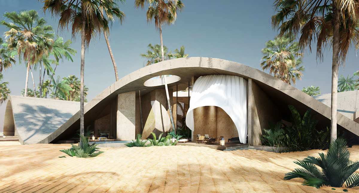 A Sand-Dune Inspired Hotel in Kuwait by Jasper Architects